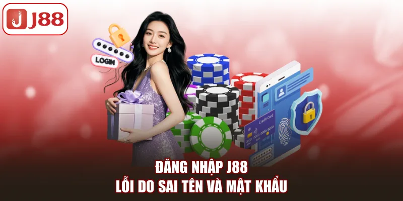 Đăng nhập J88 lỗi do sai tên và mật khẩu