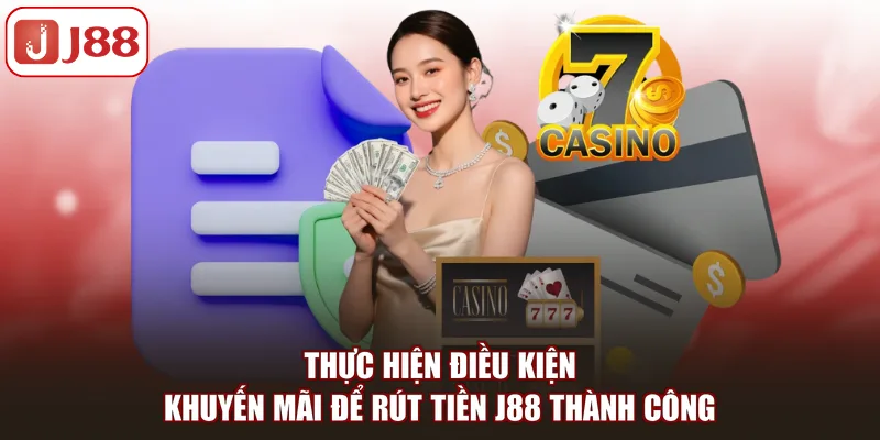 Thực hiện điều kiện khuyến mãi để rút tiền J88 thành công